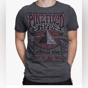 Liquid Blue Pink Floyd Band Tee Shirt Size M Crew Neck Graphic Rock Music Grunge